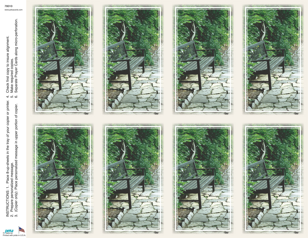 Calm Moment <br>Premium 8-up Prayer Cards