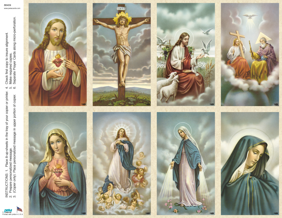 8-Up Prayer Cards