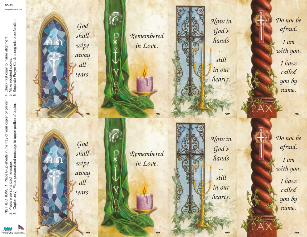 Heaven's Light <br>Classic 8-up Prayer Cards