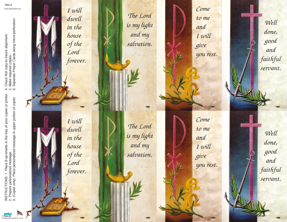 Faith <br>Classic 8-up Prayer Cards