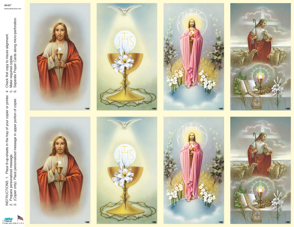 Communion with Christ <br>Classic 8-up Prayer Cards