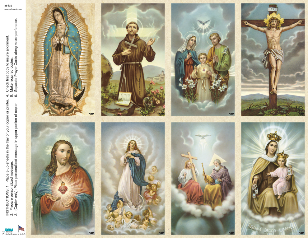 Heavenly Assortment <br>Classic 8-up Prayer Cards