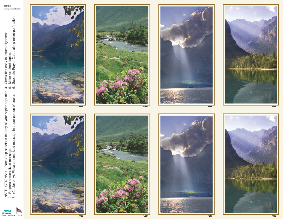 Majestic Assortment <br>Classic 8-up Prayer Cards