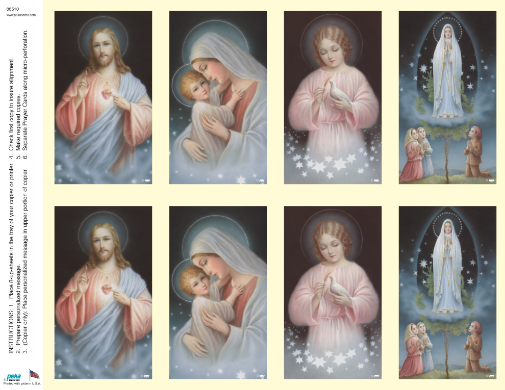 Star Assortment #2 <br>Classic 8-up Prayer Cards
