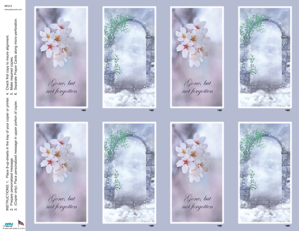 Gateway to Heaven <br>Classic 8-up Prayer Cards