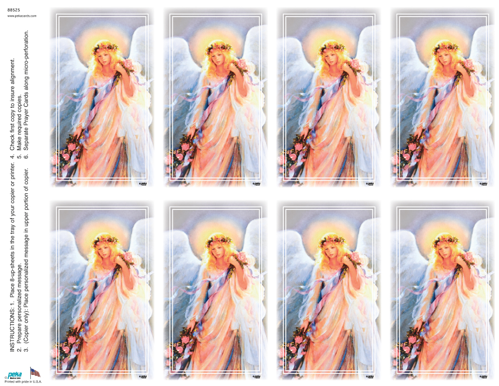 Angel of God <br>Classic 8-up Prayer Cards