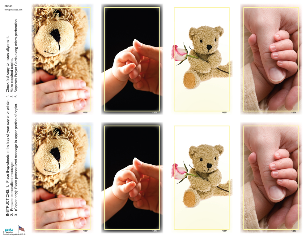 Tender Moments <br>Classic 8-up Prayer Cards