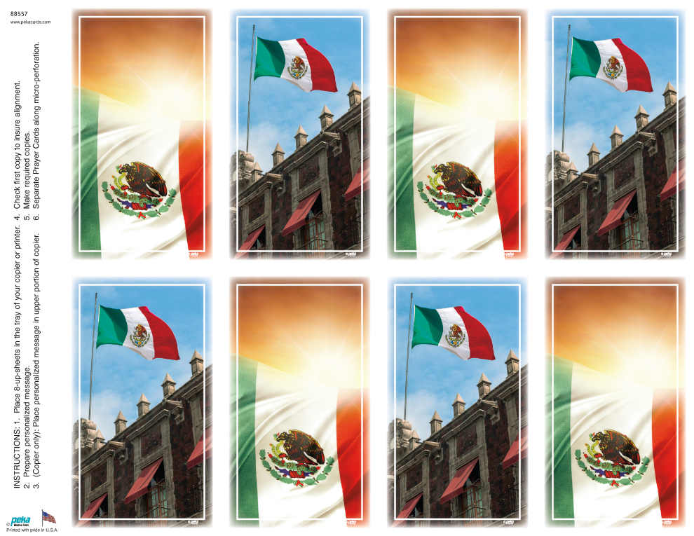 Mexican Assortment <br>Classic 8-up Prayer Cards *DISCONTINUED*