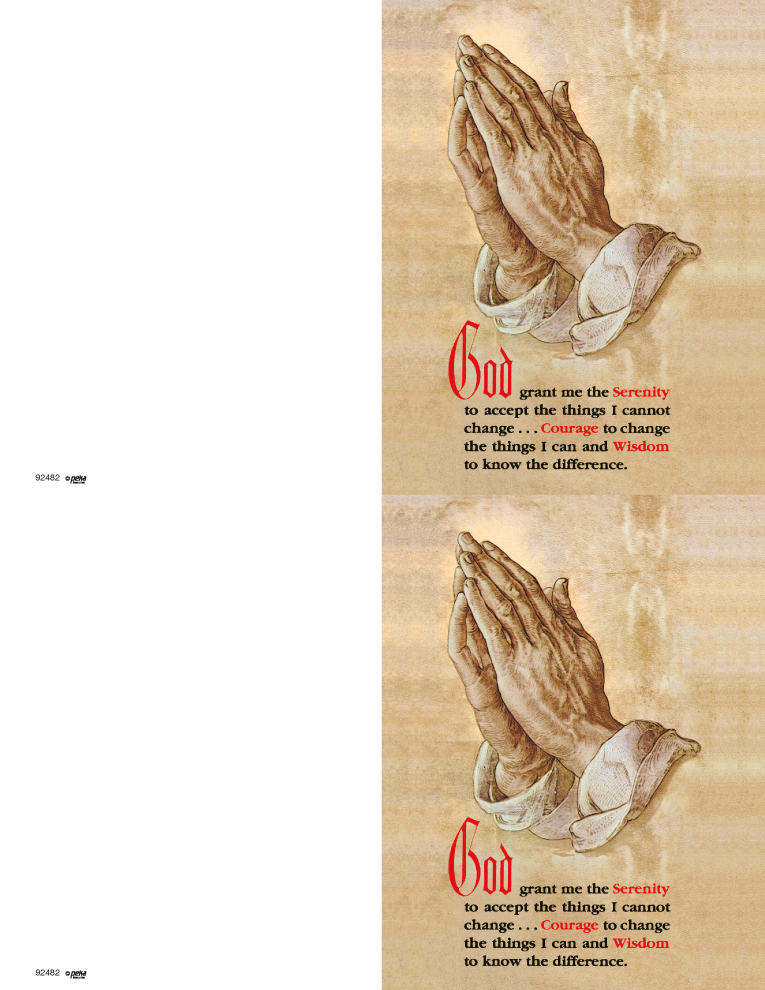 Praying Hands <br>2-up Folders *DISCONTINUED*
