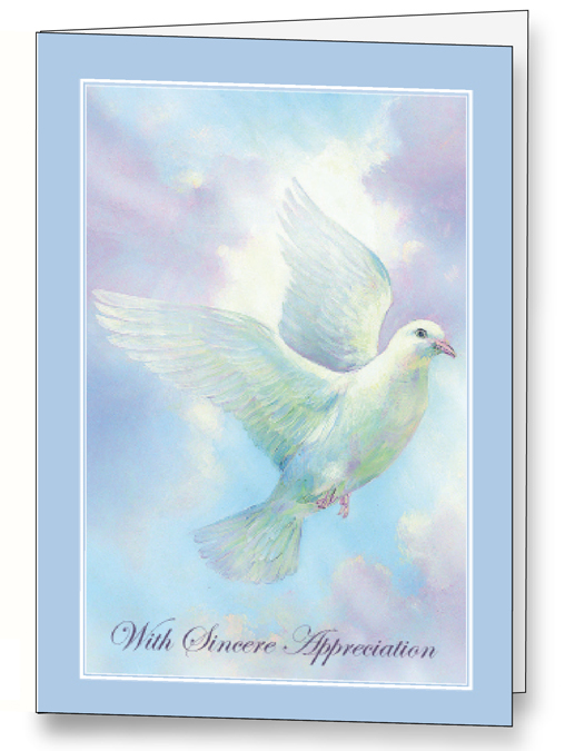 Peace Dove <br>Acknowledgement Cards <br>25 per box