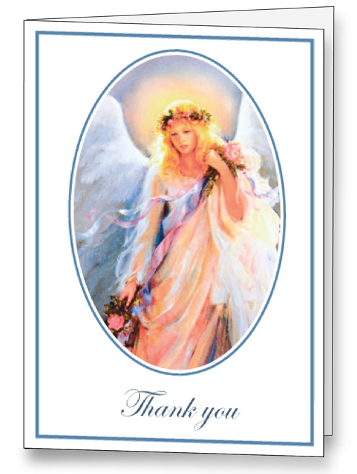 Angel of God <br>Acknowledgement Cards <br>25 per box
