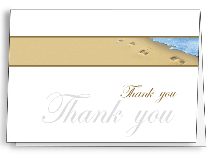 Footprints <br>Acknowledgement Cards <br>25 per box