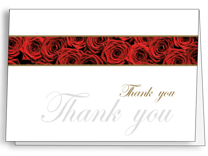 Roses <br>Acknowledgement Cards <br>25 per box