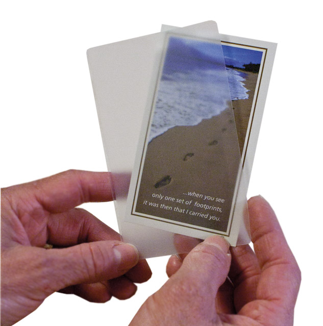 8-up Prayer Card Laminating Pouches