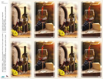 Wine Assortment <br>Classic 8-up Prayer Cards