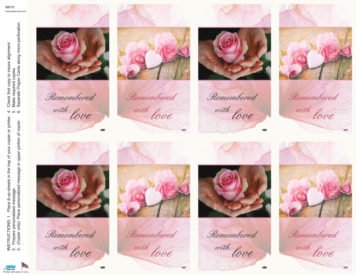 Remembered with Love <br>Classic 8-up Prayer Cards