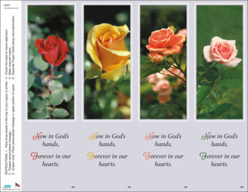 Rose Assortment <br>4-up Bookmarks