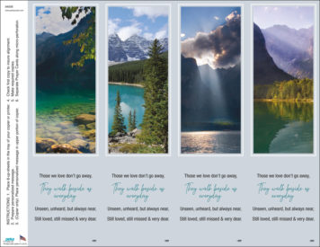 Majestic Assortment<br>4-up Bookmarks
