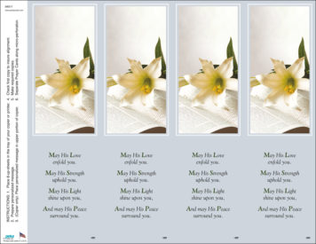 Bible with Lily <br>4-up Bookmarks