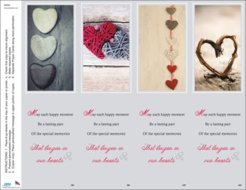 Heart Assortment <br>4-up Bookmarks
