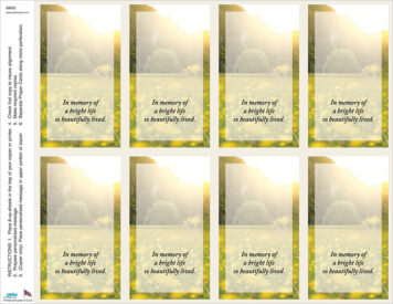 A Bright Life <br>Classic 8-up Prayer Cards