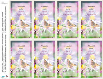 A Beautiful Soul <br>Classic 8-up Prayer Cards