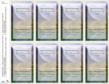 Those We Love <br>Classic 8-up Prayer Cards