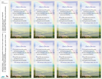 God’s Garden - Verse <br>Classic 8-up Prayer Cards