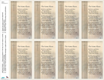 The Home Above <br>Classic 8-up Prayer Cards