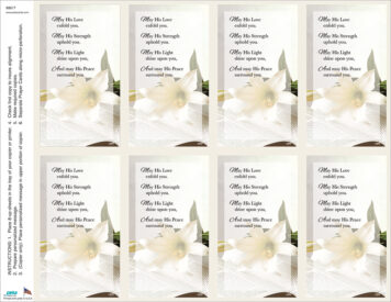 May His Love <br>Classic 8-up Prayer Cards