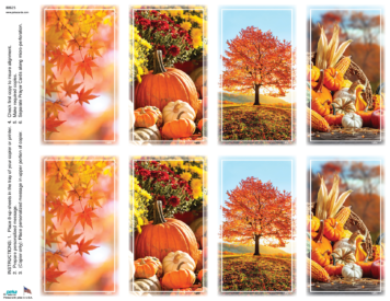 Autumn Assortment <br>Classic 8-up Prayer Cards